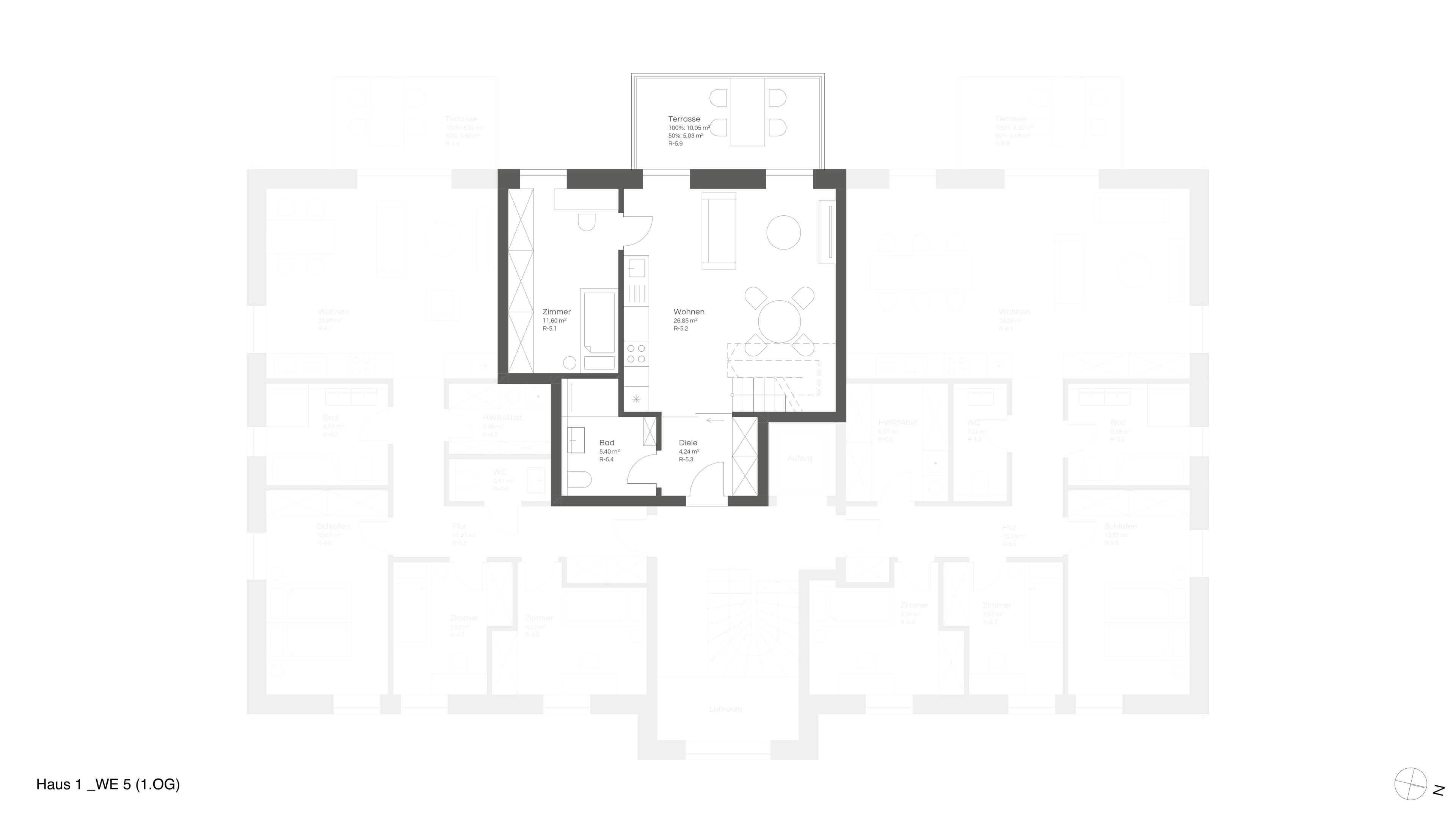Grundriss WE 5